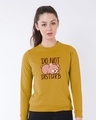 Shop Don't Disturb Fleece Light Sweatshirt-Front