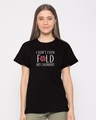 Shop Don't Even Fold Boyfriend T-Shirt-Front