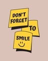 Shop Don't Forget To Smile 3/4th Sleeve Slim Fit T-Shirt-Full