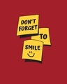Shop Don't Forget To Smile Half Sleeve T-Shirt-Full