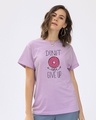 Shop Don't Give Up Boyfriend T-Shirt-Front