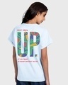 Shop Women's Blue Don't Grow Up Typography Boyfriend T-shirt-Design