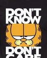 Shop Don't Know, Don't Care Official Garfield Cotton Half Sleeves T-Shirt