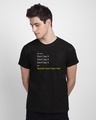 Shop Don't Say It Half Sleeve T-Shirt Black-Front