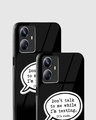 Shop Don't Talk While I'm Texting Premium Glass Case for Realme 10 Pro Plus 5G-Design