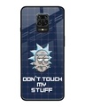 Shop Don't Touch My Stuff Premium Glass Cover for Redmi Note 9 Pro Max-Front