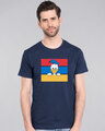 Shop Donald Block Half Sleeve T-Shirt (DL)-Front