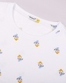 Shop Women's White Donald Duck AOP Boyfriend T-shirt