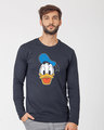 Shop Donald Face Full Sleeve T-Shirt (DL)-Front