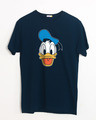 Shop Donald Face Half Sleeve T-Shirt (DL)-Front