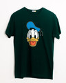 Shop Donald Face Half Sleeve T-Shirt (DL)-Front