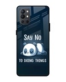 Shop Done Nothing Premium Glass Case for OnePlus 9R (Shock Proof, Scratch Resistant)-Front