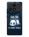 Shop Done Nothing Premium Glass Case for Poco X6 Pro 5G(Shock Proof, Scratch Resistant)-Front