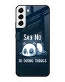 Shop Done Nothing Premium Glass Case for Samsung Galaxy S22 5G (Shock Proof, Scratch Resistant)-Front