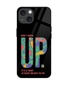 Shop Dont Grow Up Premium Glass Cover for Apple iPhone 15-Front