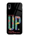 Shop Dont Grow Up Premium Glass Cover for Apple iPhone XR-Front