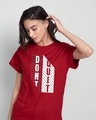 Shop Dont Quit Mesh Boyfriend T-Shirt-Front