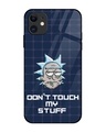 Shop Dont Touch My Stuff Premium Glass Cover for Apple iPhone 12-Front