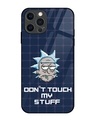 Shop Dont Touch My Stuff Premium Glass Cover for Apple Iphone 12 Pro-Front