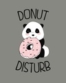 Shop Donut Disturb Panda Boyfriend T-Shirt-Full