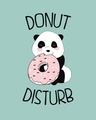 Shop Donut Disturb Panda Boyfriend T-Shirt-Full