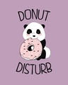 Shop Donut Disturb Panda Half Sleeve T-Shirt-Full