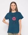 Shop Donut Ever Give Up Boyfriend T-Shirt-Front