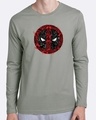 Shop Doodle Pool  Full Sleeve T-Shirt Meteor Grey (DPL)-Front