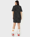 Shop Women's Black Doodle AOP Relaxed Fit Dress-Full