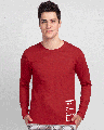 Shop Doodled Avengers Full Sleeve T-Shirt Bold Red (AVL) (GID)-Front