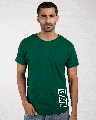 Shop Doodled Avengers Half Sleeve T-Shirt Dark Forest Green  (AVL) (GID)-Front