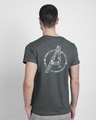 Shop Doodled Avengers Half Sleeve T-Shirt Nimbus Grey (AVL) (GID)-Design