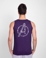 Shop Doodled Avengers Round Neck Vest Parachute Purple (AVL) (GID)-Design