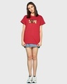 Shop Women's Red Dope Bear Graphic Printed Boyfriend T-shirt-Design
