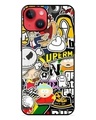 Shop Dope Graffiti Art Premium Printed Glass Cover for Apple iPhone 14 (Shock Proof, Scratch Resistant)-Front