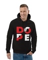 Shop Men's Black Dope Print Regular Fit Hoodie-Design