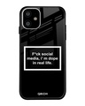 Shop Dope In Life Typography Premium Glass Cover For iPhone 11 (Impact Resistant, Matte Finish)-Front
