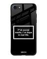 Shop Dope In Life Typography Premium Glass Cover For iPhone 7 (Impact Resistant, Matte Finish)-Front