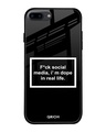 Shop Dope In Life Typography Premium Glass Cover For iPhone 7 Plus (Impact Resistant, Matte Finish)-Front