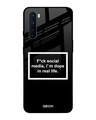 Shop Dope In Life Typography Premium Glass Cover For OnePlus Nord (Impact Resistant, Matte Finish)-Front