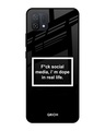 Shop Dope In Life Typography Premium Glass Cover For Oppo A16K (Impact Resistant, Matte Finish)-Front