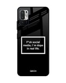 Shop Dope In Life Typography Premium Glass Cover For Redmi Note 10T 5G (Impact Resistant, Matte Finish)-Front