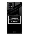 Shop Dope In Life Typography Premium Glass Cover For Samsung Galaxy M31s(Impact Resistant, Matte Finish)-Front
