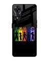 Shop Dragon Ball Z Silhouettes Premium Glass Case for Oppo A78 5G (Shock Proof, Scratch Resistant)-Front