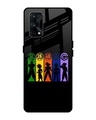Shop Dragon Ball Z Silhouettes Premium Glass Case for Realme X7 Pro (Shock Proof, Scratch Resistant)-Front