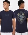 Shop Men's Blue House Of The Dragon Blood Graphic Printed T-shirt-Front