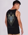 Shop Men's Black House Of The Dragon Blood Graphic Printed Vest-Design