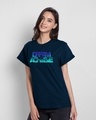 Shop Dream & achieve gradient Boyfriend T-Shirt-Front