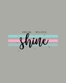 Shop Dream Believe Shine Half Sleeve T-shirt-Full