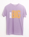 Shop Dream Big Sideways Half Sleeve T-Shirt-Front